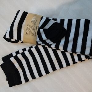 Thigh High Striped Socks